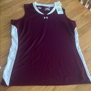 Under Armour Red Sleeveless Tank Top Athletic Style